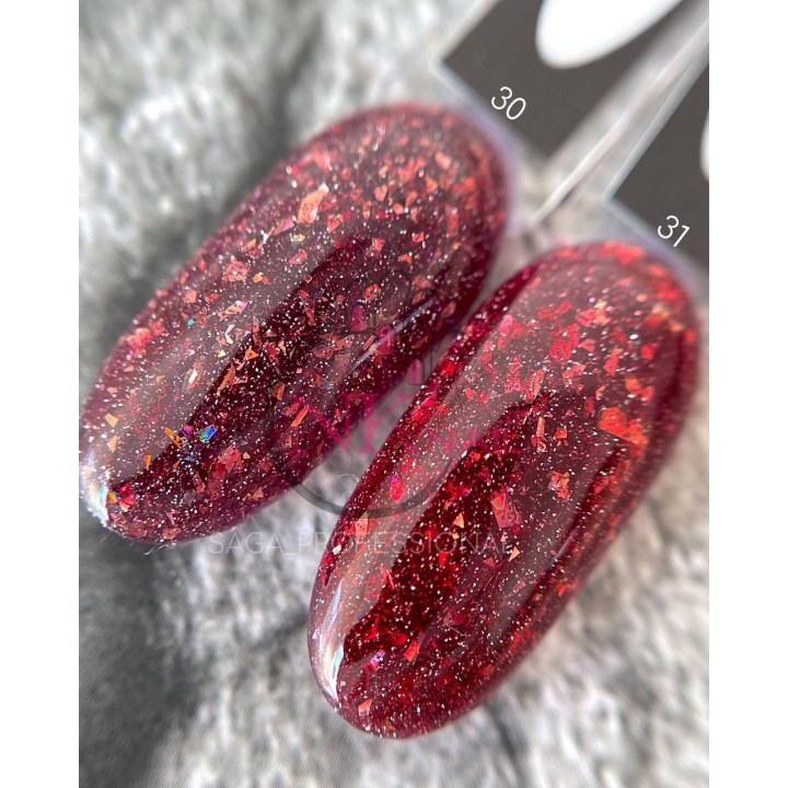 Гель-лак Saga Fiery gel №31, 8 мл TPO free